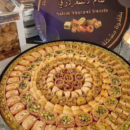 MIXED ARABIC BAKLAVA ROUND LARGE BOX